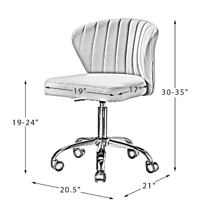 Ilia Task Chair Swivel Office Chair Desk Chair With Tufted Back | Karat Home - Image 8