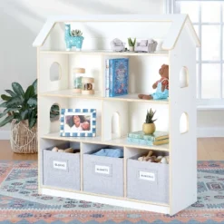 Guidecraft EdQ Dollhouse Bookcase