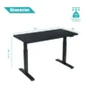 Costway 55''x28'' Electric Standing Desk Sit To Stand Workstation Dual Motor