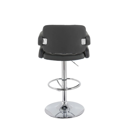 Set Of 2 Adjustable Counter Height Barstools With Armrests - CorLiving - Image 4