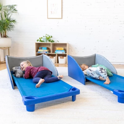 ECR4Kids Naptime Privacy Partition, Nap Divider, Blue/Grey, 5-Pack - Image 5