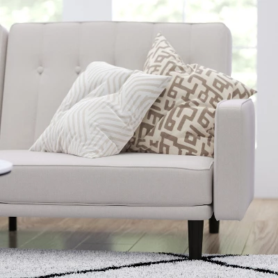 Merrick Lane Mid Century Modern Split-Back Sofa Futon With 3 Recline Positions - Image 4