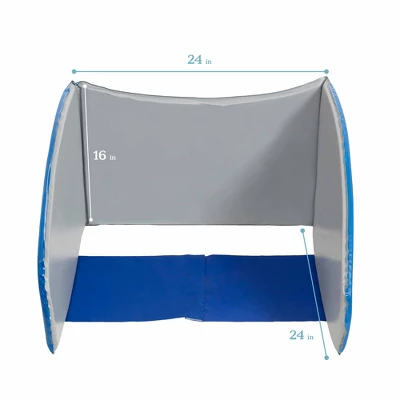 ECR4Kids Naptime Privacy Partition, Nap Divider, Blue/Grey, 5-Pack