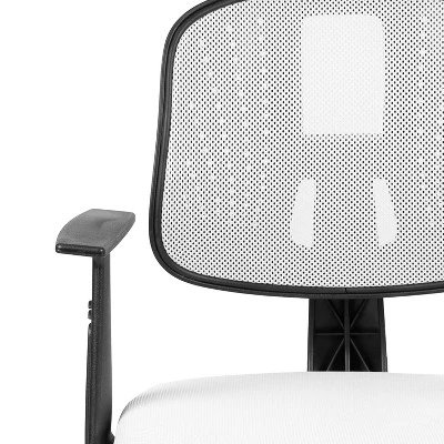 Emma And Oliver Pivot Back Mesh Swivel Task Office Chair With Arms - Image 6