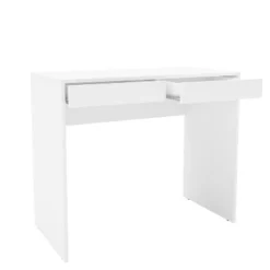 Tijuca 2 Drawer Compact Student Desk White - Polifurniture