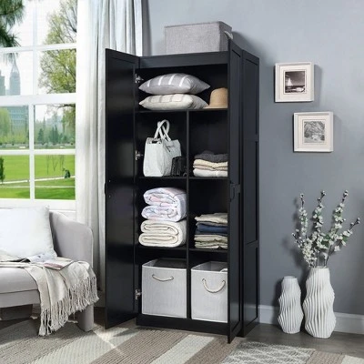Hopkins Modern 7 Shelf Freestanding Storage Closet - Manhattan Comfort - Image 2