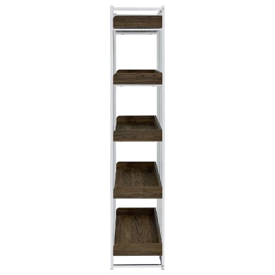 70.25" Angelica 5 Shelf Bookcase Walnut - Coaster - Image 4