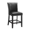 26" Set Of 2 Carrara Counter Height Barstools Black - Steve Silver