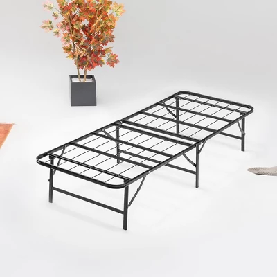 Continental Sleep 14 Inch Quickbase Metal Mattress Platform Bed Frame Foundation With Steel Slats (No Box Spring Needed), Twin, Black - Image 6