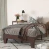 Merrick Lane Eduardo Platform Bed Frame, Solid Wood Platform Bed Frame With Slatted Support, No Box Spring Needed
