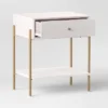 Natural Luxe Accent Table Off-White - Threshold™
