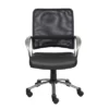 Mesh Back With Pewter Finish Task Chair Black - Boss Office Products