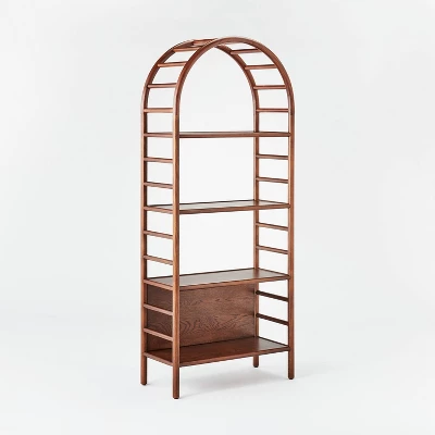 72" Holladay Curved Wooden Bookcase - Threshold™ Designed With Studio McGee - Image 11