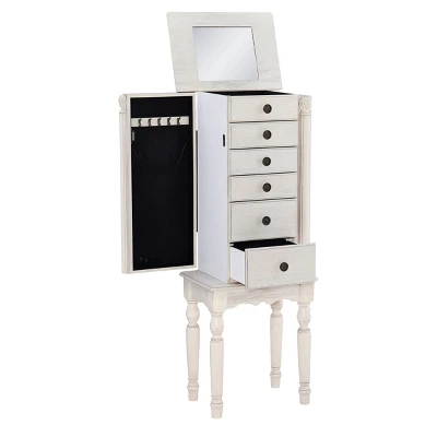 Obrecht Jewelry Armoire Off White - Powell Company - Image 14