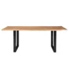 84" Athea Butterfly Live Edge Dining Table Natural - Timbergirl