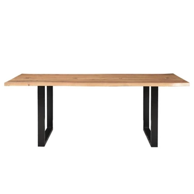 84" Athea Butterfly Live Edge Dining Table Natural - Timbergirl