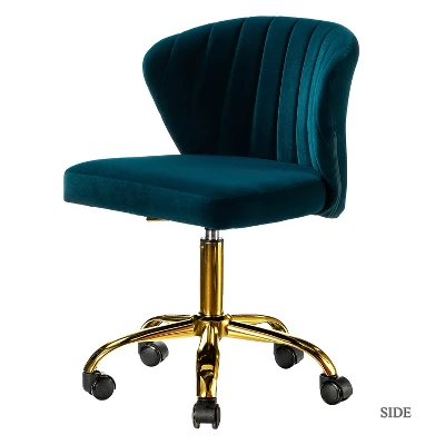 Ilia Task Chair Swivel Office Chair Desk Chair With Tufted Back | Karat Home - Image 10