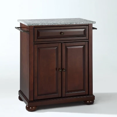 Alexandria Gray Granite Top Portable Kitchen Island/Cart - Crosley - Image 8