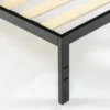14" Narrow Twin Mia Platform Bed Frame Black - Zinus