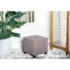 Contemporary Square Pouf Gray - Olivia & May