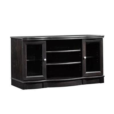Regent Place Panel TV Stand For TVs Up To 50" Estate Black - Sauder - Image 2