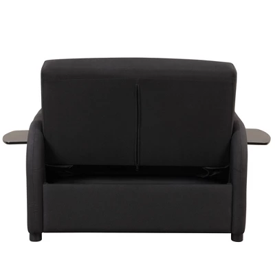 3 In 1 Pull Out Sleeper Sofa With 2 Wing Table And USB Charge-ModernLuxe - Image 9