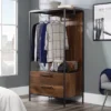 Nova Loft Armoire With Drawers Grand Walnut - Sauder