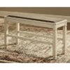 Bolanburg Counter Height Dining Room Bench Antique White - Signature Design By Ashley