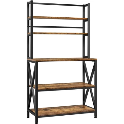 Yaheetech 5-Tier Kitchen Baker's Rack Utility Storage Shelf With 5 Shelves & Adjustable Feet - Image 6