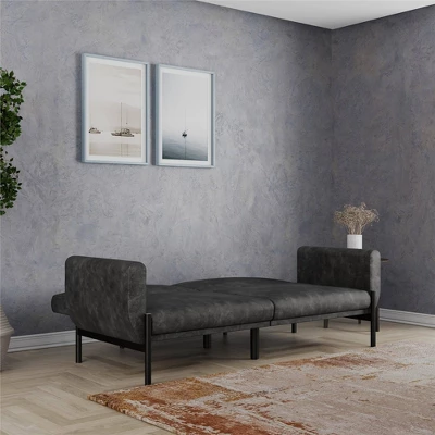 Ash Futon Distressed Faux Leather - Room & Joy - Image 3