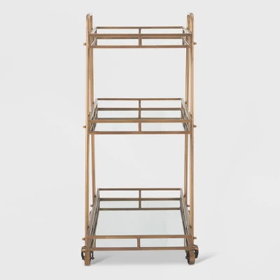 Addison Bar Cart Antique Gold - Adore Decor - Image 10