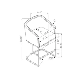 Easly Counter Height Barstool - Chic Home Design