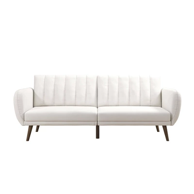 Brittany Futon Convertible Sofa Faux Leather - Novogratz - Image 12