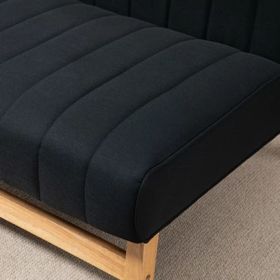 HOMCOM 42" Small Loveseat Sofa Couch For Bedroom, Living Room Furniture, Space-Saving 2 Seater Couch, Modern Couch Loveseat Upholstered - Image 4