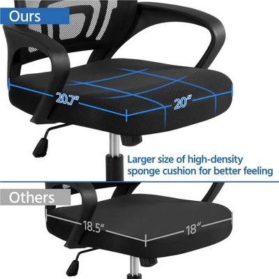 Yaheetech Adjustable Ergonomic Computer Chair Office Chair - Image 4