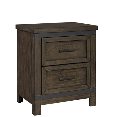 2 Drawer Night Stand In Brown - Liberty Furniture