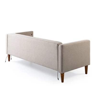 73" Pascal Sofa With USB Oatmeal - Zinus - Image 6