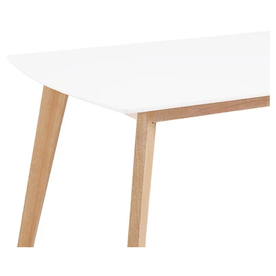 59" Retro Modern Wood Kitchen Dining Table - Saracina Home - Image 2