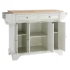 LaFaytte Top Kitchen Island Wood/White - Crosley