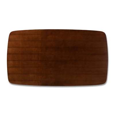 6pc Aeron Wood Dining Set Light Gray/Walnut - Baxton Studio - Image 4