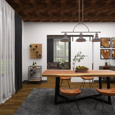 Rustic Wood Wall Wine Rack Brown - Olivia & May - Image 19