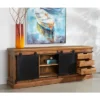 Coen Wallen 2 Sliding Doors 6 Drawer Credenza/Sideboard Brown - Treasure Trove