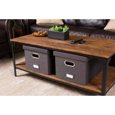 Internet's Best 4-Pack Collapsible File Storage Organizer With Lid - Charcoal - Image 7