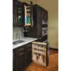 Rev-A-Shelf 432-BF-9C 9-Inch Base Cabinet Filler Pullout Kitchen Wooden Spice Rack Holder Shelves For Storage Organization