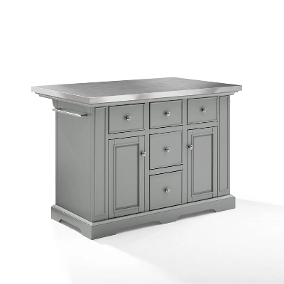 Julia Stainless Steel Top Kitchen Island - Crosley - Image 18