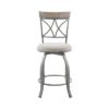 Carter Swivel Metal Counter Stool Pewter - Powell