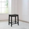 24" Fiddler Wood Backless Counter Height Barstool Black - Hillsdale Furniture