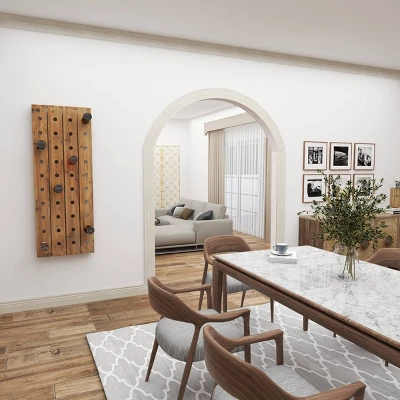 Rustic Wood Wall Wine Rack Brown - Olivia & May - Image 14