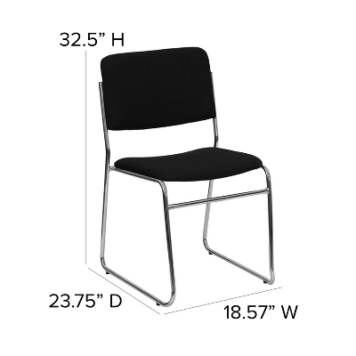 Flash Furniture HERCULES Series 500 Lb. Capacity High Density Stacking Chair With Sled Base - Image 3