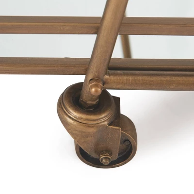 Addison Bar Cart Antique Gold - Adore Decor - Image 8